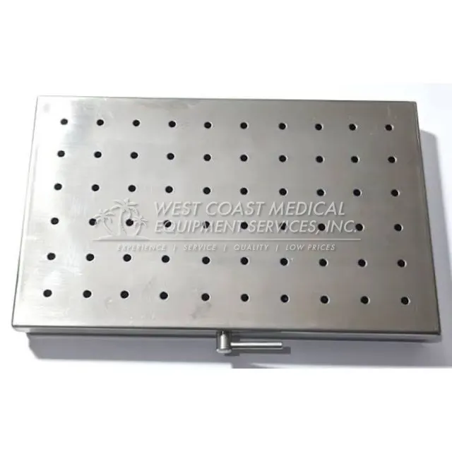 New Stainless Steel Sterilization Case with Tray - Veterinary Surgical Only